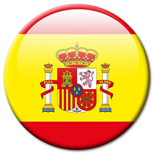 Kühlschrankmagnet Flagge Spanien Magnet Länder Flaggen Reise Souvenir für Kühlschrank stark groß 50 mm von GUMA Magneticum