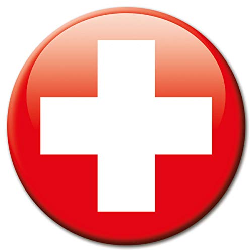 Kühlschrankmagnet Flagge Schweiz Magnet Länder Flaggen Reise Souvenir für Kühlschrank stark groß 50 mm von GUMA Magneticum