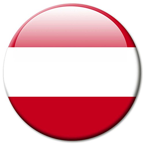 Kühlschrankmagnet Österreich Flaggen Magnet Länder Reise Souvenir Flagge Austria für Kühlschrank stark groß 50 mm von GUMA Magneticum