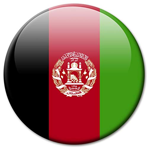 Kühlschrankmagnet Afghanistan Flaggen Magnet Länder Reise Souvenir Flagge für Kühlschrank stark groß 50 mm von GUMA Magneticum