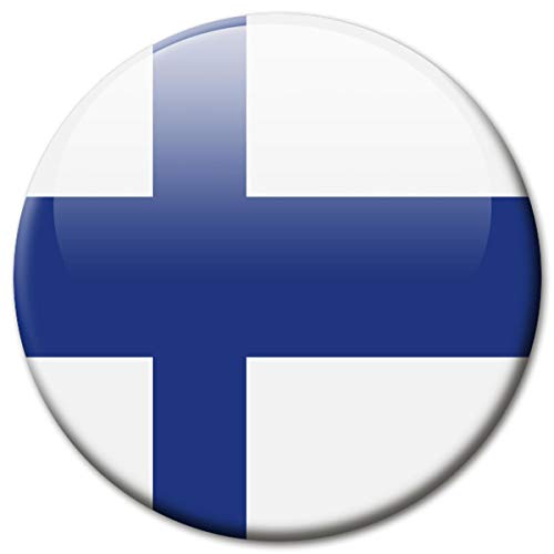 Kühlschrankmagnet Finnland Flaggen Magnet Länder Reise Souvenir Flagge für Kühlschrank stark groß 50 mm von GUMA Magneticum