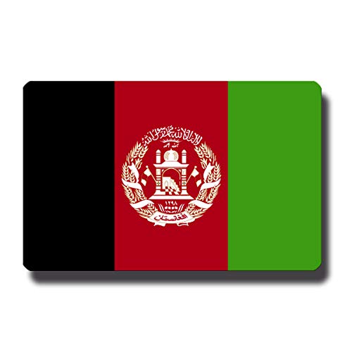 Kühlschrankmagnet Flagge Afghanistan - 85x55 mm - Metall Magnet mit Motiv Länderflagge von GUMA Magneticum