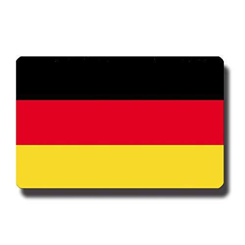 Kühlschrankmagnet Flagge Deutschland - 85x55 mm - Metall Magnet mit Motiv Länderflagge BRD für Kühlschrank Reise Souvenir von GUMA Magneticum