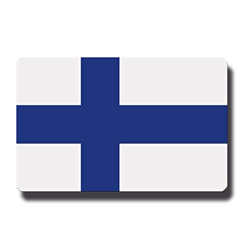 Kühlschrankmagnet Flagge Finnland - 85x55 mm - Metall Magnet mit Motiv Länderflagge von GUMA Magneticum