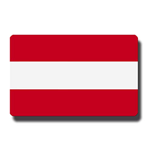 Kühlschrankmagnet Flagge Österreich - 85x55 mm - Metall Magnet mit Motiv Länderflagge von GUMA Magneticum