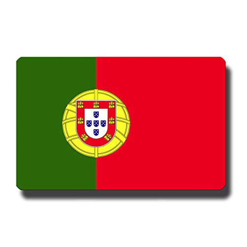 Kühlschrankmagnet Flagge Portugal - 85x55 mm - Metall Magnet mit Motiv Länderflagge für Kühlschrank Reise Souvenir von GUMA Magneticum