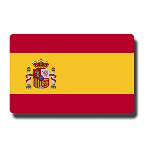 Kühlschrankmagnet Flagge Spanien - 85x55 mm - Metall Magnet mit Motiv Länderflagge Spanien für Kühlschrank Reise Souvenir von GUMA Magneticum