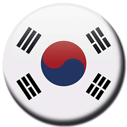 Kühlschrankmagnet Flagge Süd Korea Magnet Länder Flaggen Reise Souvenir für Kühlschrank stark groß 50 mm von GUMA Magneticum