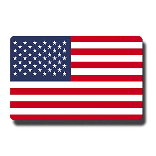 Kühlschrankmagnet Flagge USA - 85x55 mm - Metall Magnet mit Motiv Länderflagge Amerika für Kühlschrank Reise Souvenir von GUMA Magneticum