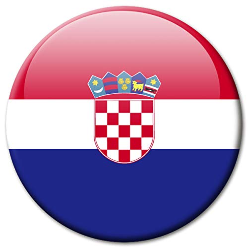 Kühlschrankmagnet Kroatien Flaggen Magnet Länder Reise Souvenir Flagge Croatia für Kühlschrank stark groß 50 mm von GUMA Magneticum