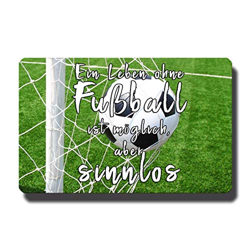 Kühlschrankmagnet Fußball lustig mit Spruch Leben 85x55 mm Deko Magnet Sprüche Geschenk stark für Fußballspieler Magnettafel Kühlschrank Kühlschrankmagnet Fußball lustig mit Spruch Leben 85x55 mm Deko Magnet Sprüche Geschenk stark für Fußballspieler Magnettafel Kühlschrank von GUMA Magneticum