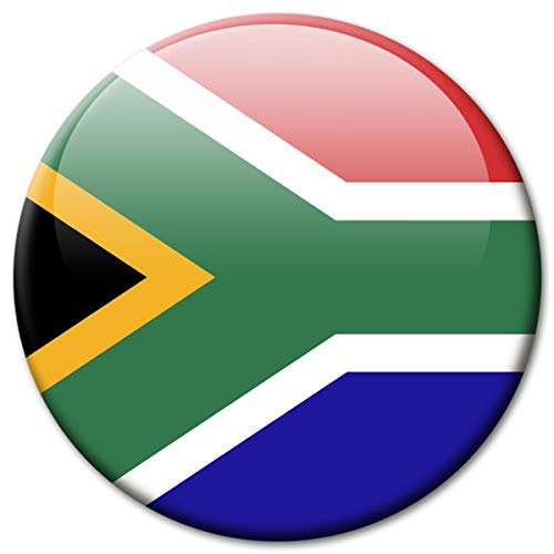 Kühlschrankmagnet Südafrika Flaggen Magnet Länder Reise Souvenir Flagge South Africa für Kühlschrank stark groß 50 mm von GUMA Magneticum