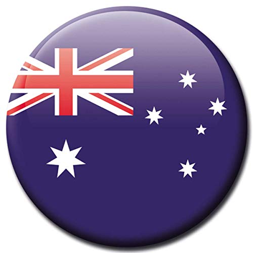 Kühlschrankmagnet Australien Flaggen Magnet Länder Reise Souvenir Flagge für Kühlschrank stark groß 50 mm von GUMA Magneticum