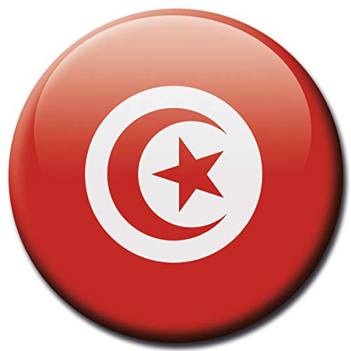 Kühlschrankmagnet Tunesien Flaggen Magnet Länder Reise Souvenir Flagge für Kühlschrank stark groß 50 mm von GUMA Magneticum