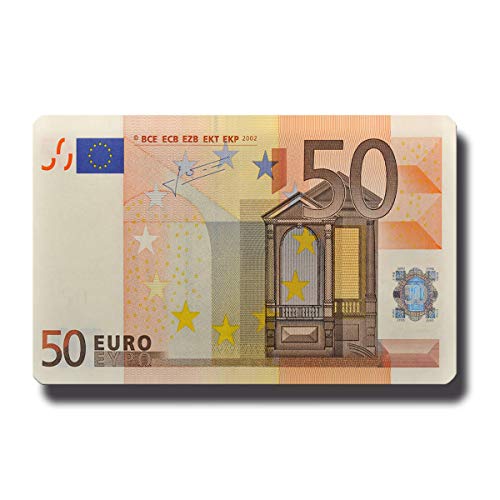 Metall Kühlschrankmagnet Banknote 50 Euro Geldschein Deko Magnet Geldgeschenk Euroschein stark für Kühlschrank Magnettafel von GUMA Magneticum