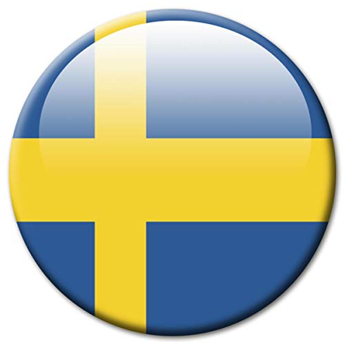 Kühlschrankmagnet Schweden Flaggen Magnet Länder Reise Souvenir Flagge für Kühlschrank stark groß 50 mm von GUMA Magneticum