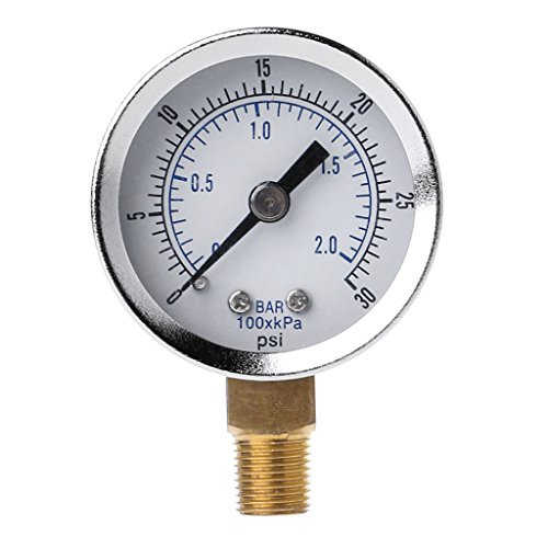 GUMEI 1/8 "NPT Manometer Luftkompressor Hydraulikdruck 0-30 PSI Bodenbefestigung GUMEI 1/8 "NPT Manometer Luftkompressor Hydraulikdruck 0-30 PSI Bodenbefestigung von GUMEI
