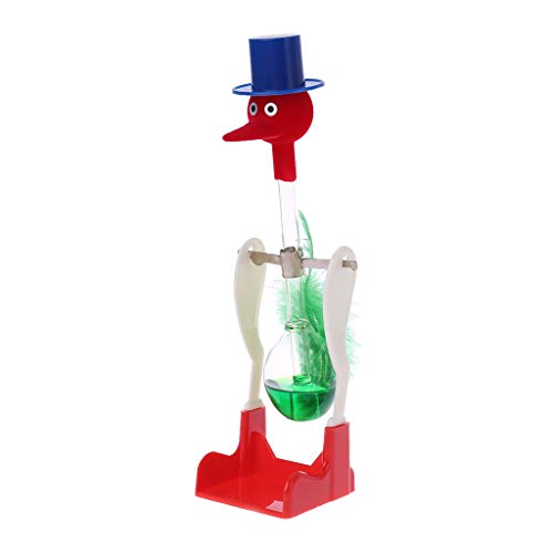 GUMEI 1Pc Non-Stop Flüssigglas Trinken Lucky Bird Duck Schreibtisch Spielzeug Perpetual Motion Neu von GUMEI