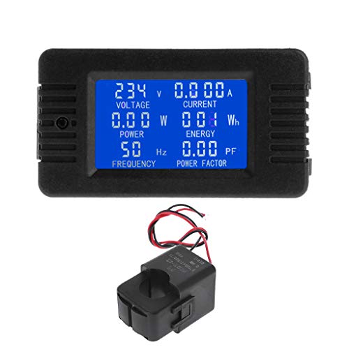 GUMEI AC 100A 6in1 Digitaler Energiemonitor Spannungsstrom KWh Watt Meter AC 80~260V 110V 220V mit Split-Stromwandler von GUMEI