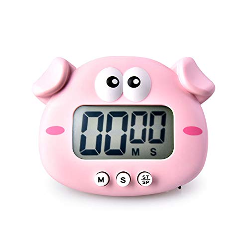 GUMEI Cute Cartoon Hühnchen Schwein Elektronische LCD Digital Countdown Küche Timer Kochen Backen Helfer Erinnerungswerkzeug - 1xAAA Batterie (Nicht im Lieferumfang enthalten) von GUMEI