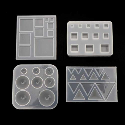 GUMEI Quadrat Rundes Dreieck DIY Geometric Resin Silikonform Schmuck Werkzeuge von GUMEI