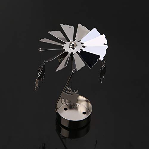 GUMEI Rotary Spinning Teelicht Kerze Metall Teelichthalter Karussell Home Decor Geschenk von GUMEI