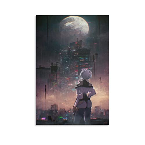 Cyberpunk Edgerunners Poster Anime Poster Kunst Poster Leinwand Gemälde Dekor Wanddruck Foto Zuhause Modern Dekorative Poster 40 x 60 cm von GUNDE