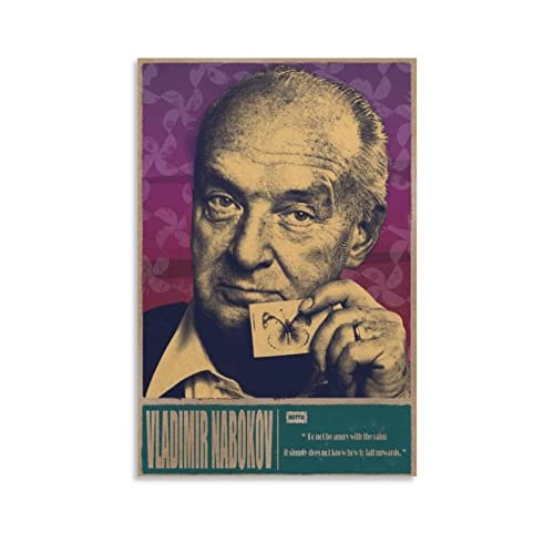 GUNDE Schriftsteller Vladimir Nabokov Vintage-Poster, Poster, coole Kunstwerke, Malerei, Wandkunst, Leinwanddrucke, hängende Bilder, Poster, 40 x 60 cm von GUNDE