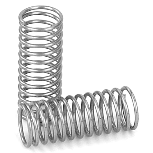 GUNGY Druckfeder Edelstahl Feder Druckfedern 15mm Drahtdurchmesser 0,55mm Außendurchmesser 6mm Länge 15mm Maximale Federkraft 0,33kg 20 Stück von GUNGY