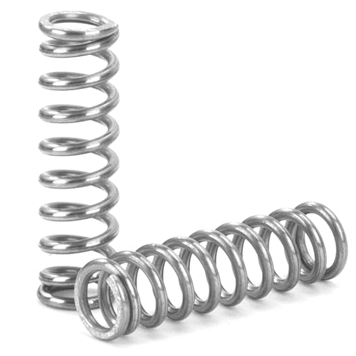 GUNGY Druckfeder Edelstahl Feder Druckfedern 20mm Drahtdurchmesser 0,9mm Außendurchmesser 6mm Länge 20mm Maximale Federkraft 3,6kg 20 Stück von GUNGY