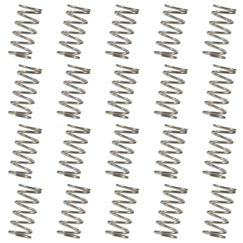 GUNGY Druckfeder Edelstahl Feder Druckfedern 20mm Drahtdurchmesser 1,2mm Außendurchmesser 10mm Länge 20mm Maximale Federkraft 3,6kg 20 Stück von GUNGY