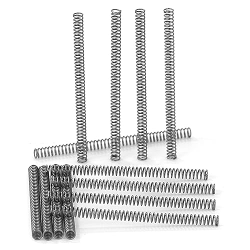 GUNGY Druckfeder Edelstahl Feder Druckfedern 30mm Drahtdurchmesser 0,26mm Außendurchmesser 2mm Länge 30mm Maximale Federkraft 0,3kg 20 Stück von GUNGY