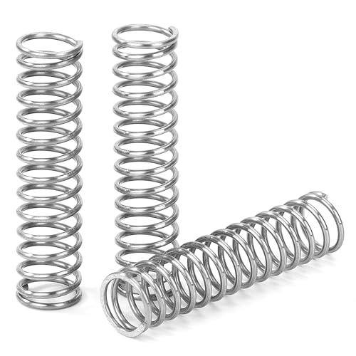GUNGY Druckfeder Edelstahl Feder Druckfedern 40mm Drahtdurchmesser 1mm Außendurchmesser 10mm Länge 40mm Maximale Federkraft 1,6kg 10 Stück von GUNGY