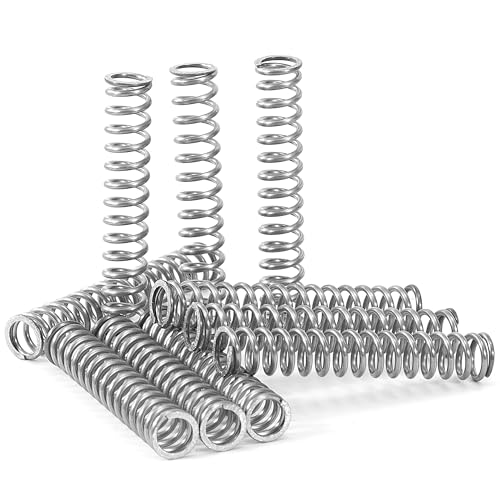GUNGY Druckfeder Edelstahl Feder Druckfedern 45mm Drahtdurchmesser 1,1mm Außendurchmesser 8mm Länge 45mm Maximale Federkraft 4,7kg 10 Stück von GUNGY