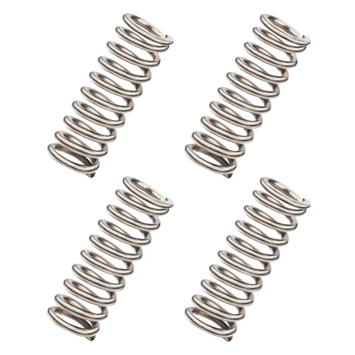 GUNGY Druckfeder Edelstahl Feder Druckfedern 45mm Drahtdurchmesser 2,2mm Außendurchmesser 16mm Länge 45mm Spannfeder Federkraft 13,7kg 4 Stück von GUNGY