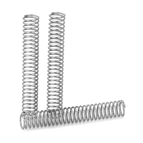GUNGY Druckfeder Edelstahl Feder Druckfedern 50mm Drahtdurchmesser 0,75mm Außendurchmesser 8mm Länge 50mm Maximale Federkraft 0,9kg 10 Stück von GUNGY