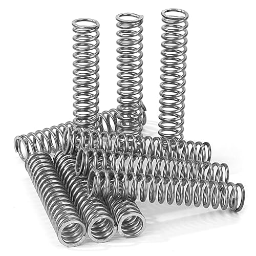 GUNGY Druckfeder Edelstahl Feder Druckfedern 60mm Drahtdurchmesser 1,5mm Innendurchmesser 8mm Länge 60mm Maximale Federkraft 6,3kg 10 Stück von GUNGY