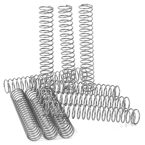 GUNGY Druckfeder Edelstahl Feder Druckfedern 80mm Drahtdurchmesser 1mm Außendurchmesser 13mm Länge 80mm Maximale Federkraft 1,44kg 10 Stück von GUNGY