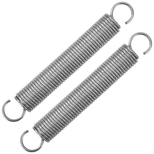 GUNGY Zugfedern mit Haken Edelstahl Zugfeder Spannfeder 125mm Außendurchmesser 18mm Drahtdurchmesser 2mm Maximale Zugkraft 8,3kg 2x18x125mm 2 Stück GUNGY Zugfedern mit Haken Edelstahl Zugfeder Spannfeder 125mm Außendurchmesser 18mm Drahtdurchmesser 2mm Maximale Zugkraft 8,3kg 2x18x125mm 2 Stück von GUNGY