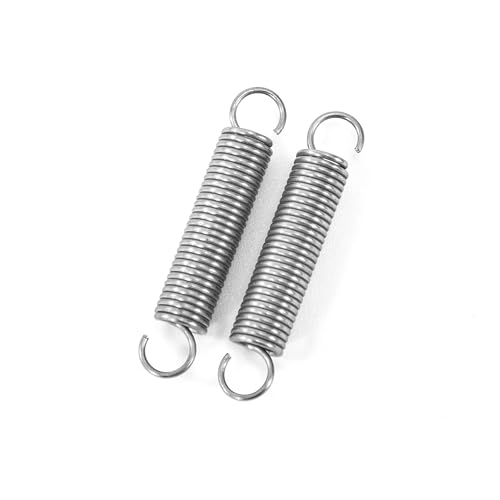 GUNGY Zugfedern mit Haken Edelstahl Zugfeder Spannfeder 25mm Außendurchmesser 5mm Drahtdurchmesser 0,6 mm Maximale Zugkraft 0,87kg 0,6x5x25mm 20 Stück von GUNGY