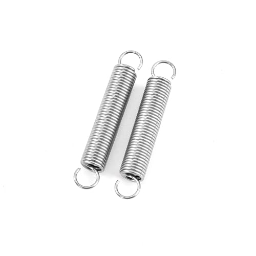 GUNGY Zugfedern mit Haken Edelstahl Zugfeder Spannfeder 35mm Außendurchmesser 6mm Drahtdurchmesser 0,7 mm Maximale Zugkraft 1,32kg 0,7x6x35mm 20 Stück von GUNGY