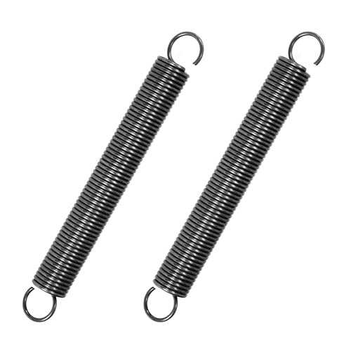 GUNGY Zugfedern mit Haken Klavierdraht Zugfeder Spannfeder 150mm Außendurchmesser 18mm Drahtdurchmesser 2,0mm Maximale Zugkraft 8,3kg 2,0x18x150mm 2 Stück von GUNGY