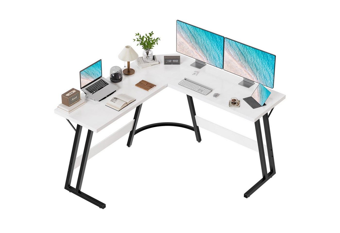 GUNJI Eckschreibtisch L-Form Spedition Schreibtisch Computer Schreibtisch Spieltisch 130cm GUNJI Eckschreibtisch L-Form Spedition Schreibtisch Computer Schreibtisch Spieltisch 130cm von GUNJI
