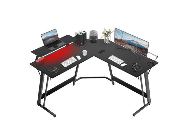 GUNJI Eckschreibtisch L-Form Spedition Schreibtisch Computer Schreibtisch Spieltisch 130cm von GUNJI