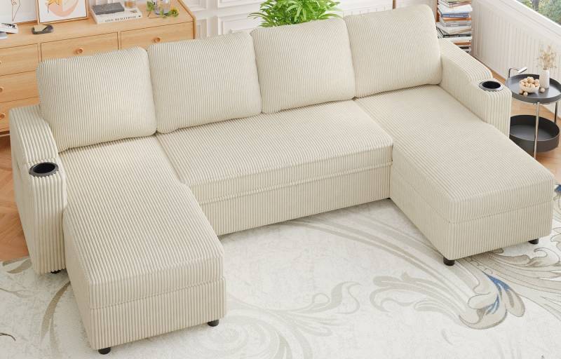 GUNJI Ecksofa L-shaped/U-shaped sofa with storage and sleeping functions von GUNJI
