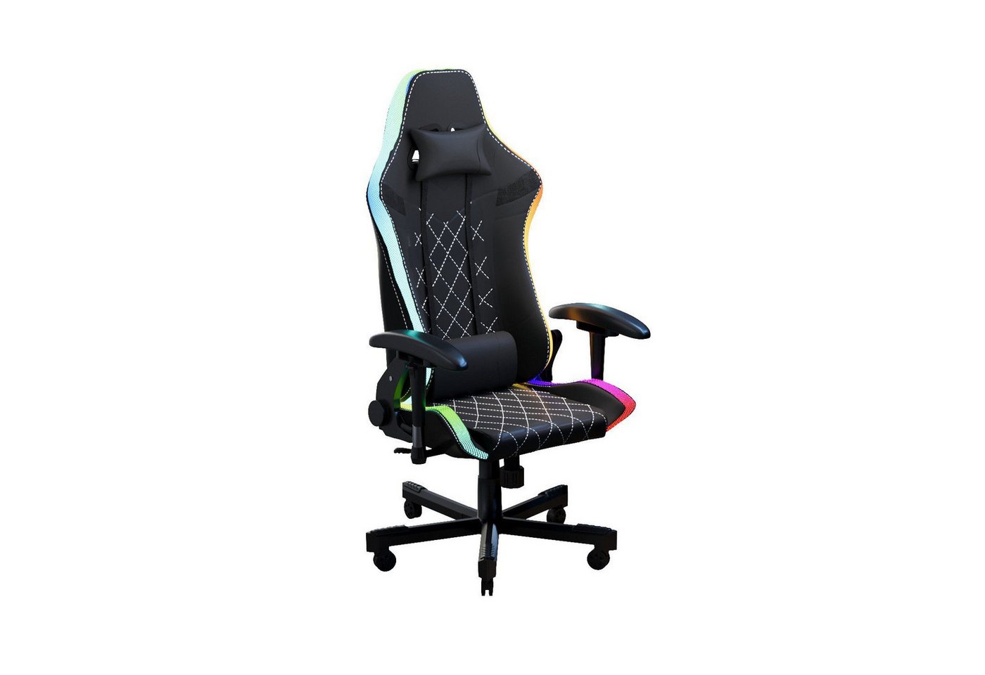 GUNJI Gaming Chair Gaming Stuhl mit LED, 150 kg Belastbarkeit, Bürostuhl für PU-Leder GUNJI Gaming Chair Gaming Stuhl mit LED, 150 kg Belastbarkeit, Bürostuhl für PU-Leder von GUNJI