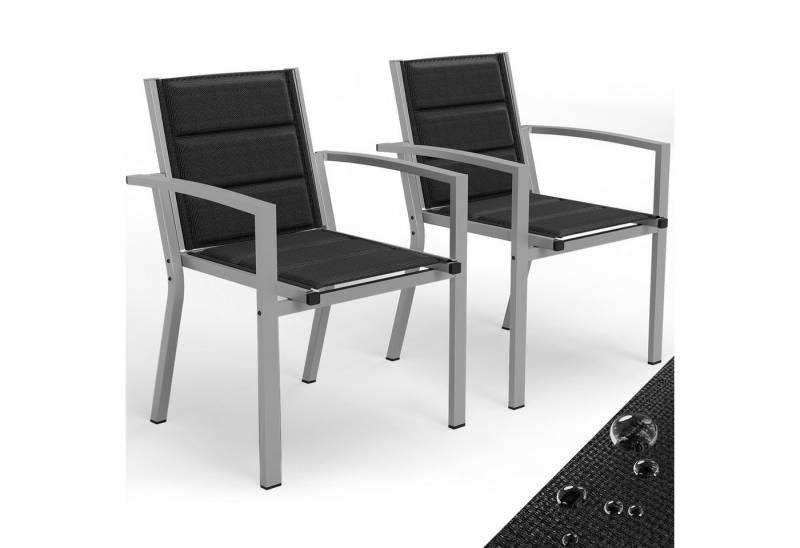 GUNJI Gartenstuhl Gartenstühle, stapelbare Aluminium-Esszimmerstühle, bis zu 160 kg GUNJI Gartenstuhl Gartenstühle, stapelbare Aluminium-Esszimmerstühle, bis zu 160 kg von GUNJI