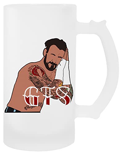 GTS Punk Transparent Bier Becher Mit Griff Beer Mug With Handle von GUNMANT