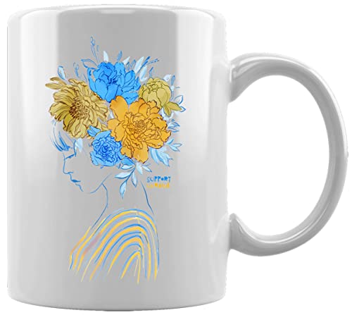 Infinite Future Support Ukraine Keramikbecher Weißes Kaffee Tee Wasser Tasse Büro Home Ceramic White Mug Cup von GUNMANT
