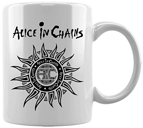 Vintage Alice In Chains Sun Faded Keramikbecher Weißes Kaffee Tee Wasser Tasse Büro Home Ceramic White Mug Cup von GUNMANT